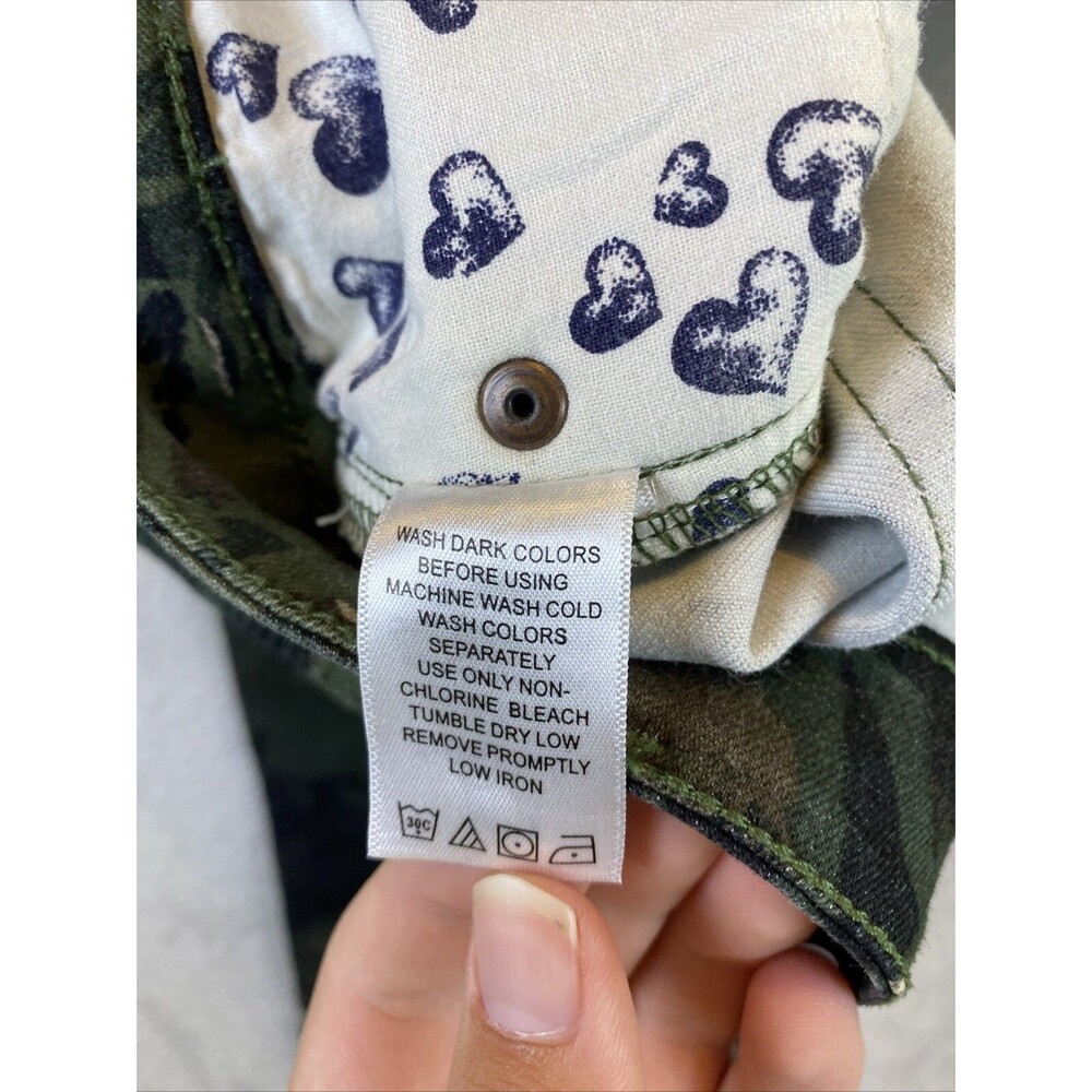 Denim 24/7 Floral Camo Jeans Women's 14w green - Picture 8 of 9
